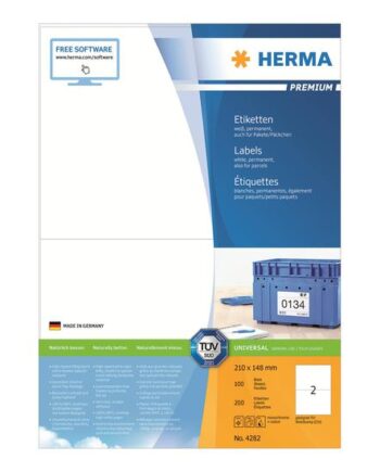 Herma Premium Laminerede Etiketter Mat 200 Etikette    A5
