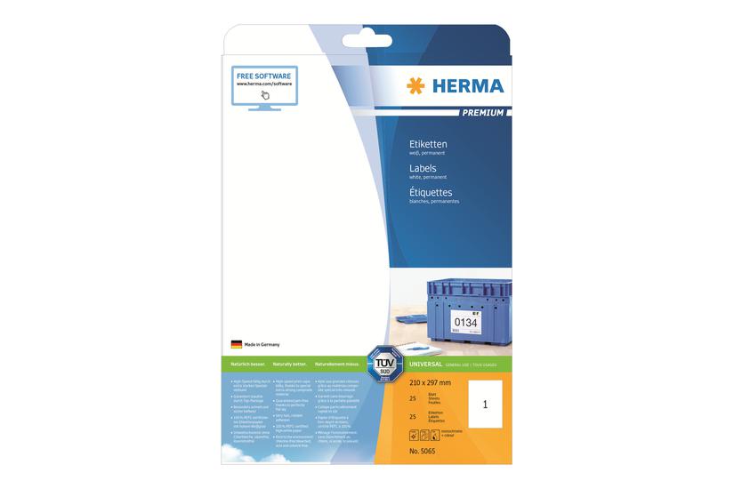Herma Premium Laminerede Etiketter Mat 25 Etikette A4