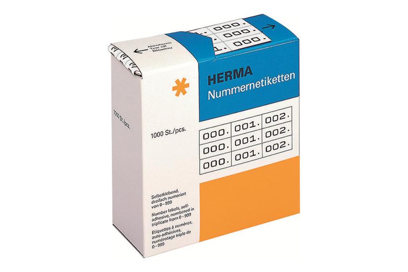 Herma Selvklæbende Nummermærkater 3000 Etikette 10 22 Mm