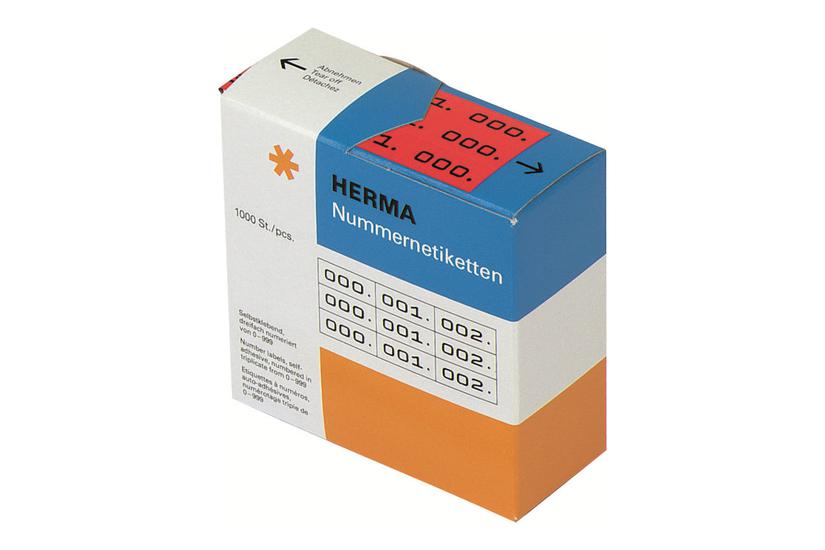 Herma Selvklæbende Nummermærkater 3000 Etikette 10 22 Mm