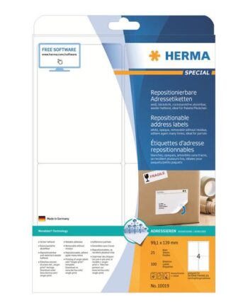 Herma Special Adresseetiketter Mat 100 Etikette    99     139 Mm