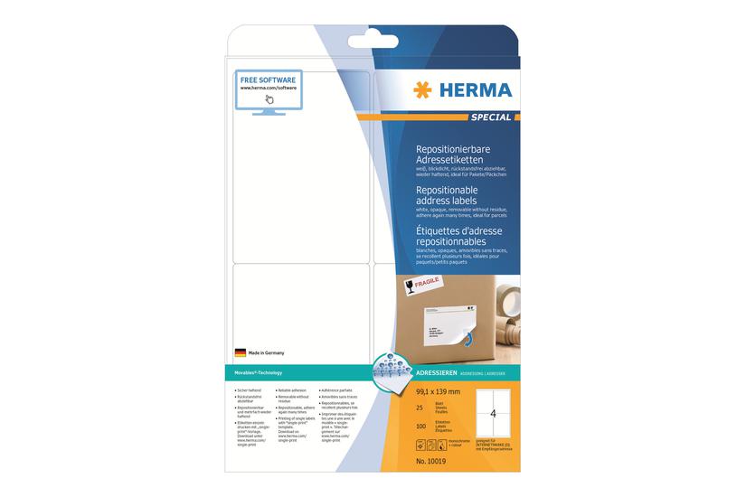Herma Special Adresseetiketter Mat 100 Etikette 99 139 Mm
