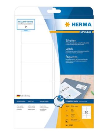 Herma Special Adresseetiketter Mat 250 Etikette    83     50   Mm 90