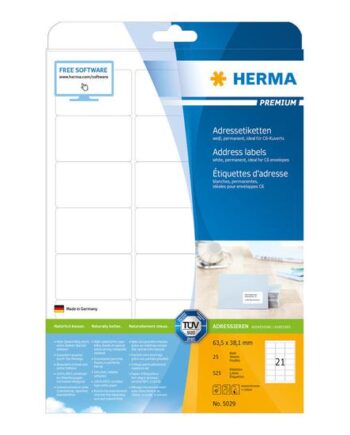 Herma Special Adresseetiketter 525 Stk  63     38   Mm