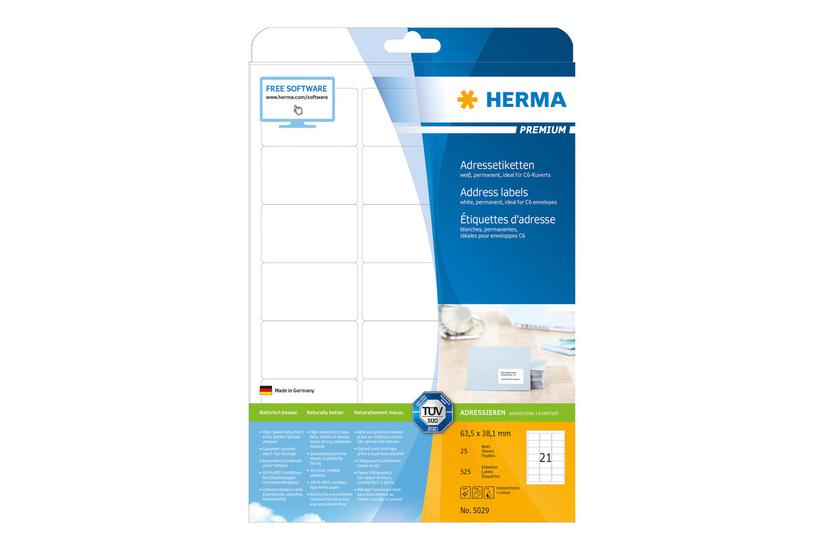 Herma Special Adresseetiketter 525 Stk 63 38 Mm