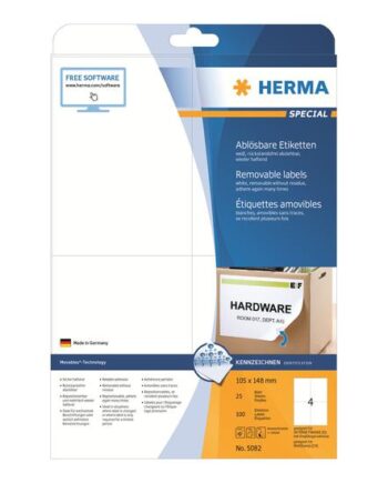 Herma Special Etiketter Mat 100 Etikette    A6