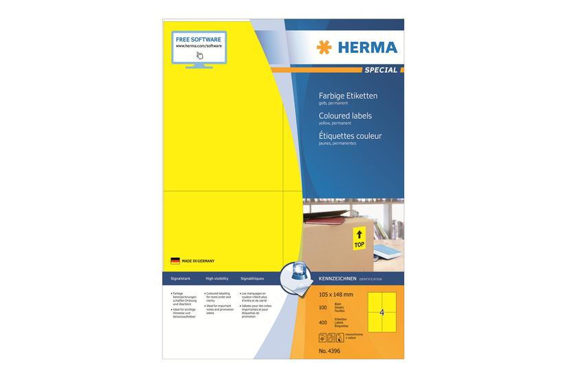 Herma Special Etiketter Mat 400 Etikette A6