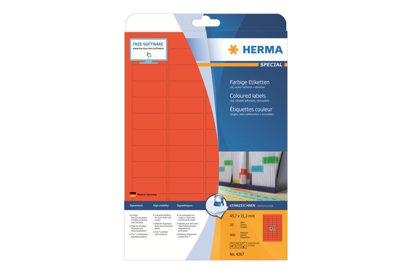 Herma Special Etiketter Mat 960 Etikette 45 21 Mm