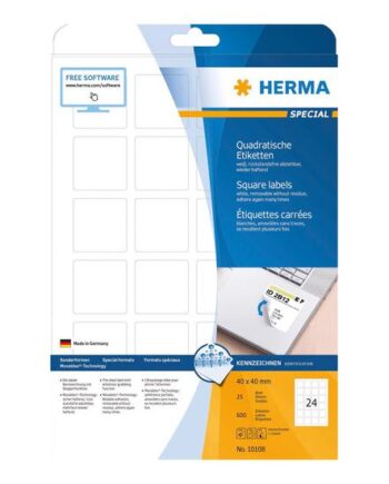 Herma Special Etiketter Mat 600 Etikette    40   40 Mm