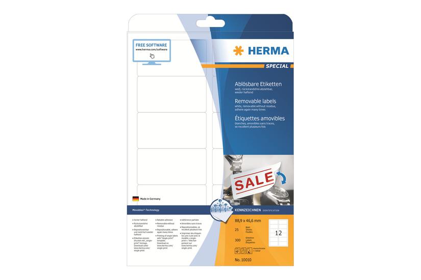 Herma Special Etiketter Mat 300 Etikette 88 46 Mm
