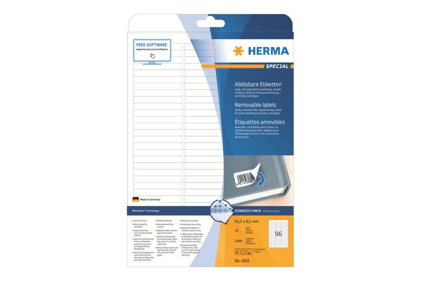 Herma Special Etiketter Mat 2400 Etikette 63 Mm