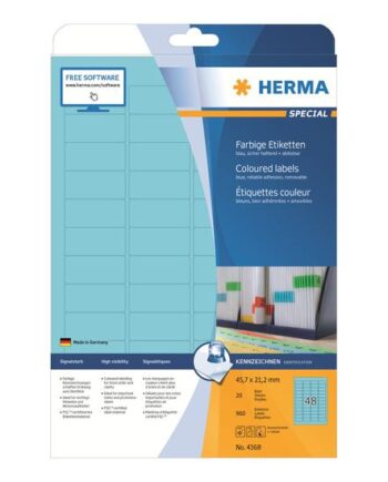 Herma Special Etiketter Mat 960 Etikette    45     21   Mm