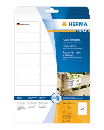 Herma Special Etiketter Mat 675 Etikette    63     29   Mm