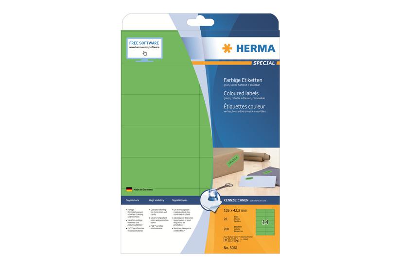 Herma Special Etiketter Mat 280 Etikette 105 42 Mm