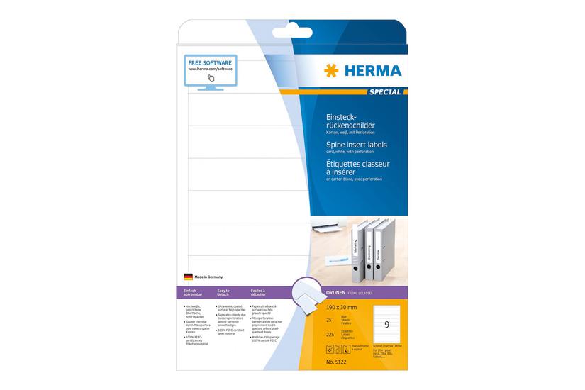 Herma Special Etiketter Til Filmapper 225 Etikette 30 190 Mm