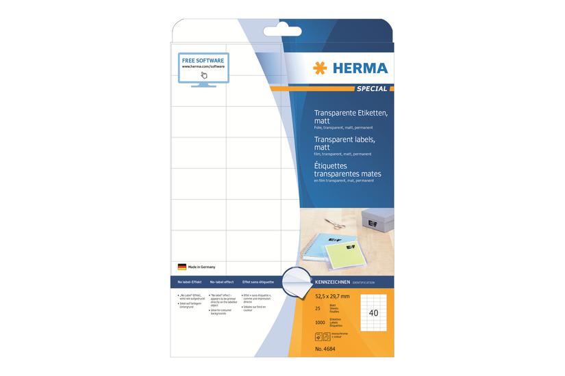 Herma Special Filmmærkater Mat 1000 Etikette 52 29 Mm