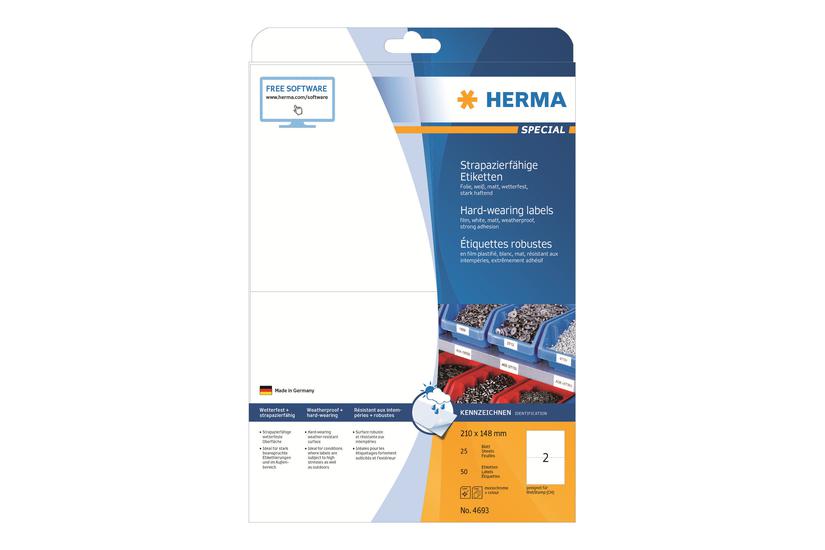 Herma Special Filmmærkater Mat 50 Etikette 210 148 Mm