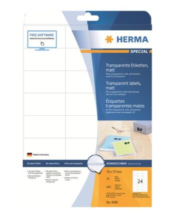 Herma Special Filmmærkater Mat 600 Etikette    70   37 Mm