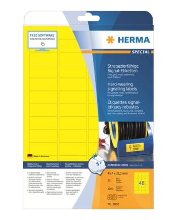 Herma Special Filmmærkater Mat 1200 Stk  21     45   Mm