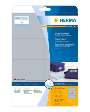 Herma Special Filmmærkater Skinnende 200 Etikette    99     67   Mm