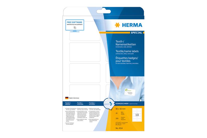 Herma Special Name Textile Etiketter 540 Etikette 63 29 Mm