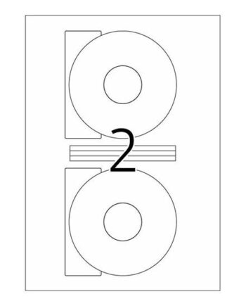 Herma Special Uigennemsigtige Cd Dvd-etiketter Mat 200 Etikette    116 Mm Rund