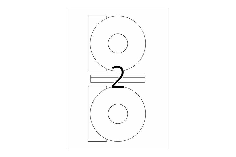 Herma Special Uigennemsigtige Cd Dvd-etiketter Mat 200 Etikette 116 Mm Rund