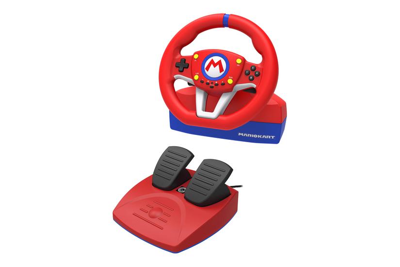Hori Mario Kart Racing Wheel Pro Mini Rat Og Pedalsæt Kablet