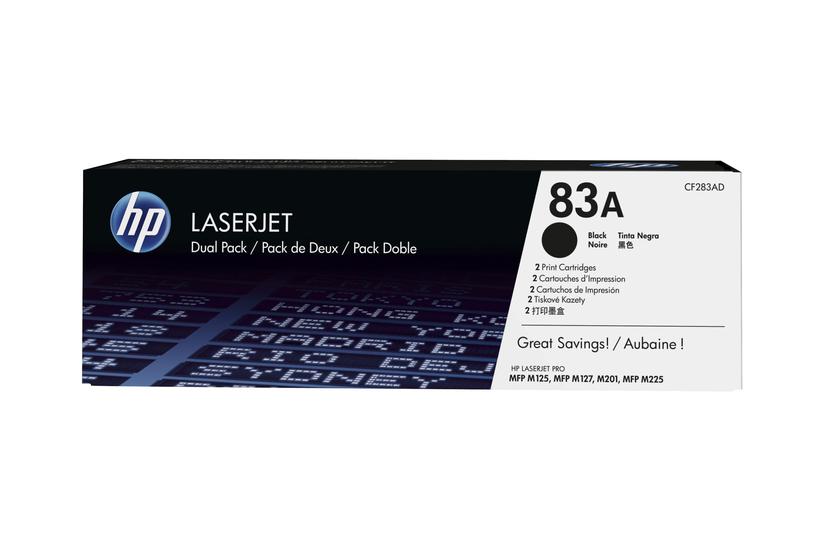 Hp 83a Pakker Sort Original Laserjet Tonerpatron Cf283ad