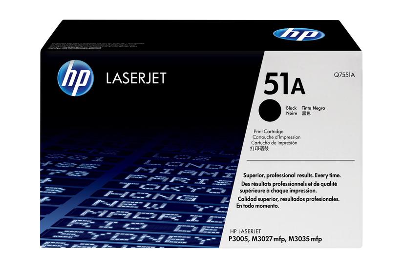 Hp 51a Sort Original Laserjet Tonerpatron Q7551a