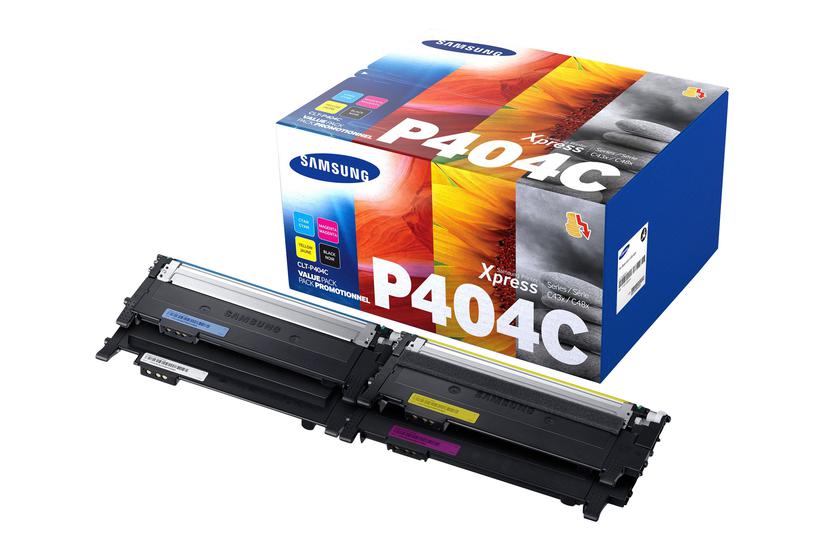 Hp Clt-p404c Pakker Sort Gul Cyan Magenta Original Tonerpatron Su365a