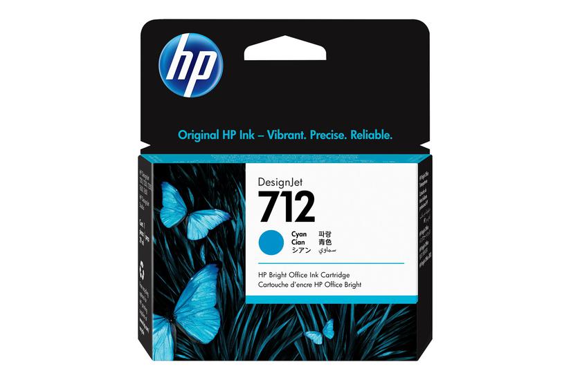 Hp 712 Cyan Original Designjet Blækpatron