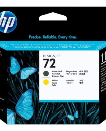 Hp 72 Gul  Mat Sort Printhoved