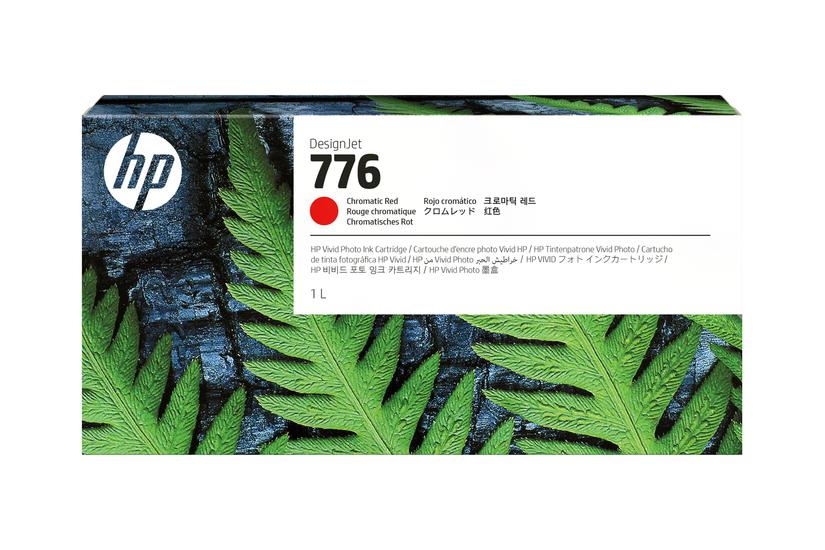 Hp 776 Høj Kapacitet Kromatisk Rød Original Designjet Blækpatron