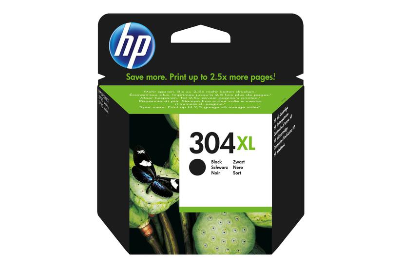 Hp 304 Højtydende Sort Original Blækpatron