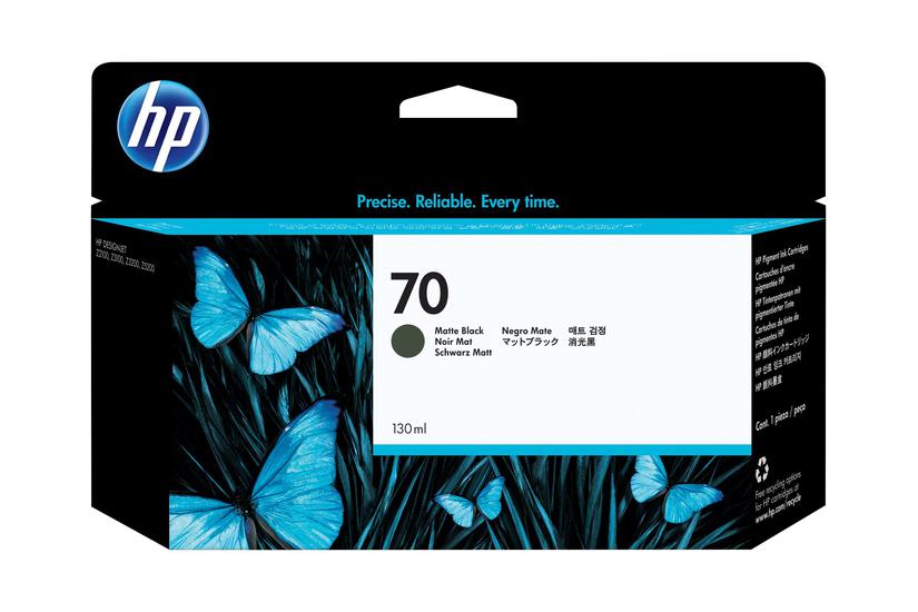 Hp 70 Mat Sort Original Designjet Blækpatron