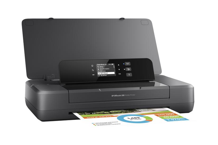 Hp Officejet 200 Mobile Printer Printer Farve Blækprinter