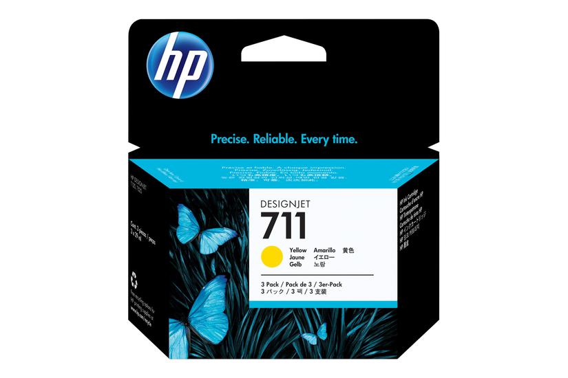 Hp 711 Pakker Gul Original Designjet Blækpatron