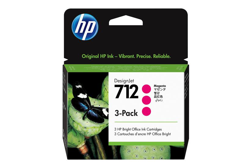 Hp 712 Pakker Magenta Original Designjet Blækpatron