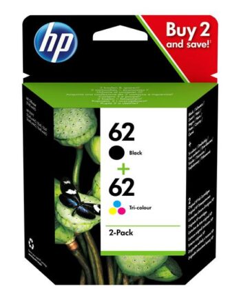 Hp 62   Pakker Pigmenteret Sort  Farve  Cyan  Magenta  Gul  Original Blækpatron