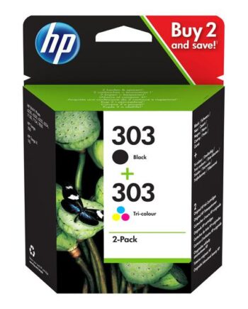 Hp 303   Pakker Pigmenteret Sort  Farve  Cyan  Magenta  Gul  Original Blækpatron