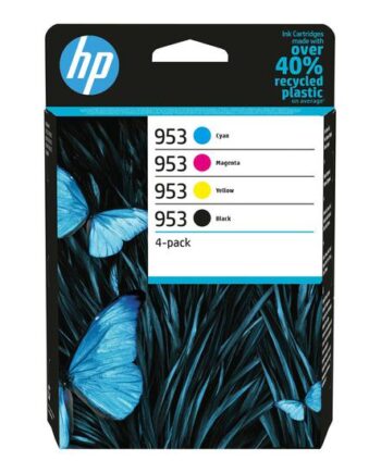 Hp 953   Pakker Sort  Gul  Cyan  Magenta Original Blækpatron