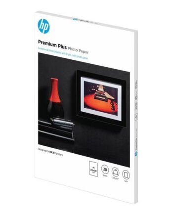 Hp Premium Plus Photo Paper Fotopapir Semi-skinnende 20 Ark A4 300