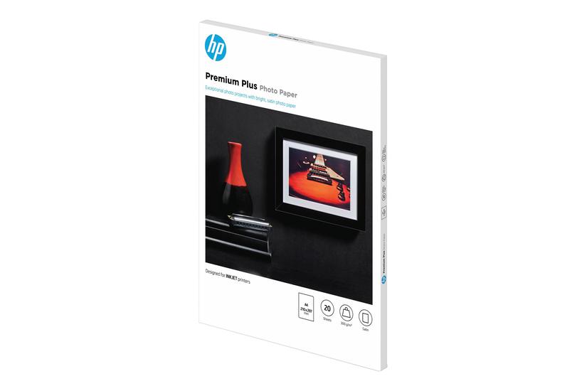 Hp Premium Plus Photo Paper Fotopapir Semi-skinnende 20 Ark A4 300