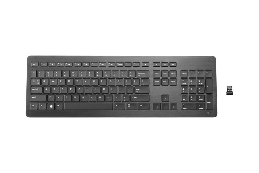 Hp Premium Tastatur Engelsk Anodiseret Aluminium Trimmet Indgangsudstyr