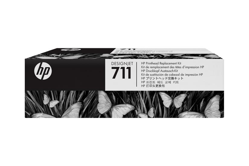 Hp 711 Sort Gul Cyan Magenta Printhoved