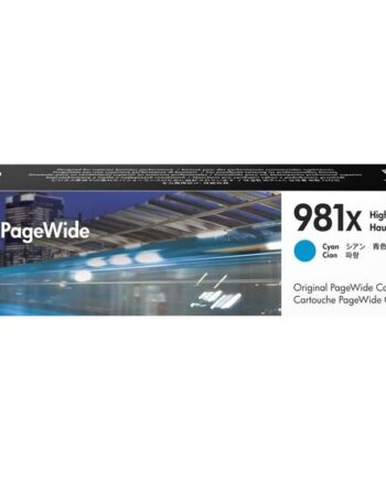Hp 981x Højtydende Cyan Original Pagewide Blækpatron