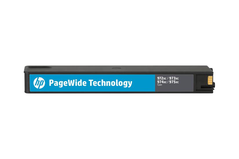 Hp 973x Højtydende Cyan Original Pagewide Blækpatron