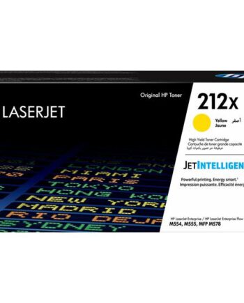 Hp 212x Højtydende Gul Original Laserjet Tonerpatron  W2122x