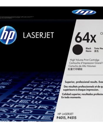 Hp 64x Højtydende Sort Original Laserjet Tonerpatron  Cc364x